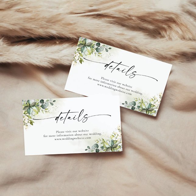 Green Details Umschließungskarte Begleitkarte (Von Creator hochgeladen)