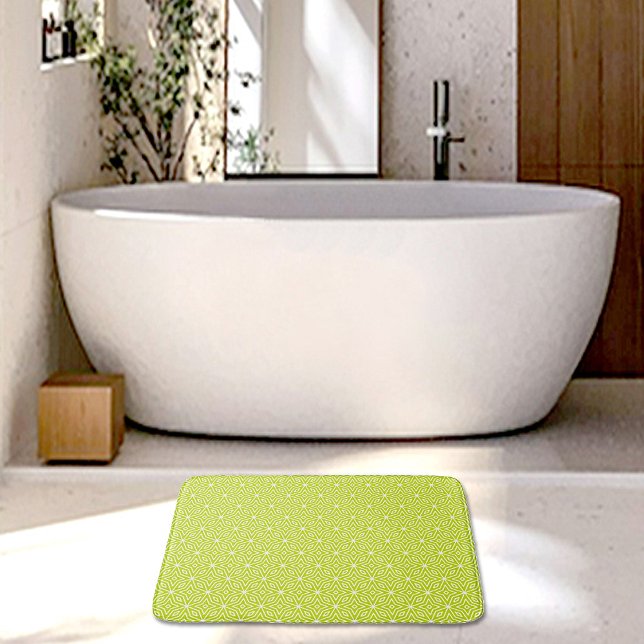 Green Diamonds Pattern Bath Mat Badematte (Von Creator hochgeladen)