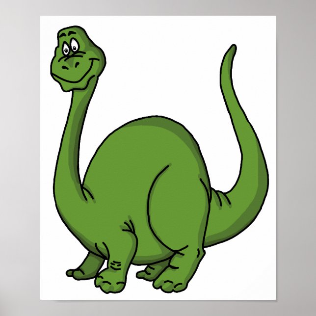 Green Dino Poster (Vorne)