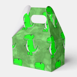 Green Dino Watercolor Kinderdusche Geschenkschachtel