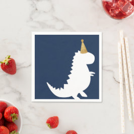 Green Dinosaur Geburtstagsthema Boy Baby Dusche Na Serviette