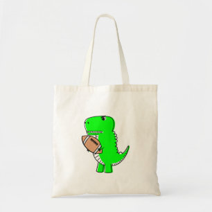Green Dinosaur Lieben Football Tragetasche