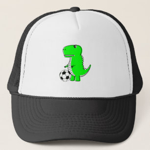 Green Dinosaur Lieben Fußball Truckerkappe