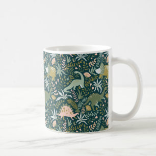 Green Dinosaur Muster Kaffeetasse