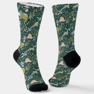 Green Dinosaur Muster Socken