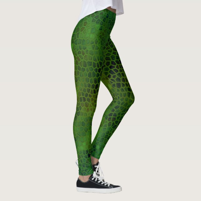 Green Dinosaur versteckt Leggings (Rechts)