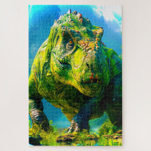 Green Dinosaurier Puzzle