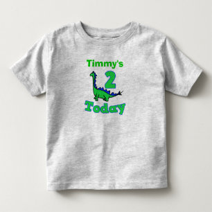 Green Dinosaurier Zweites Geburtstag Junge Shirt