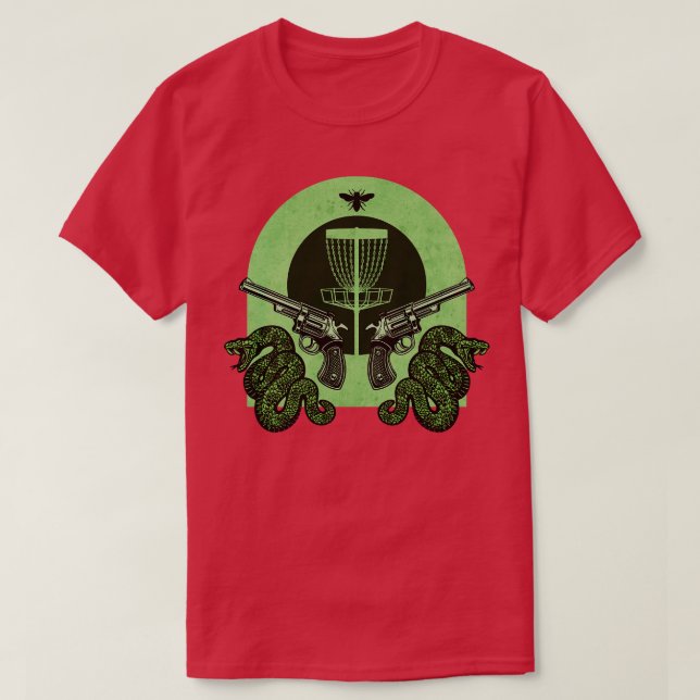 Green Disk Golf Shooter Team T-Shirt (Design vorne)