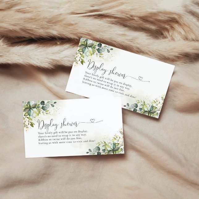 Green Display Shower Enclosure Card Begleitkarte (Von Creator hochgeladen)