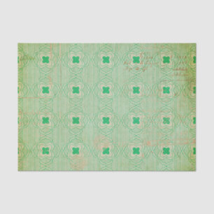 Green Distressed Art Deco Seidenpapier