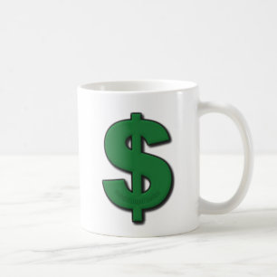Green-Dollar-Zeichen Tasse