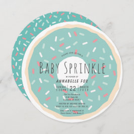 Green Donut Baby Sprinkle Duschkreislauf Einladung