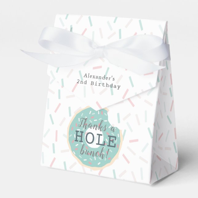 Green Donut dank Hole-Hole zum Geburtstag Geschenkschachtel (Vorderseite)