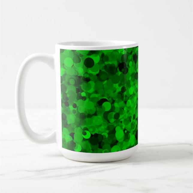 Green Dot 15oz Tasse (Links)