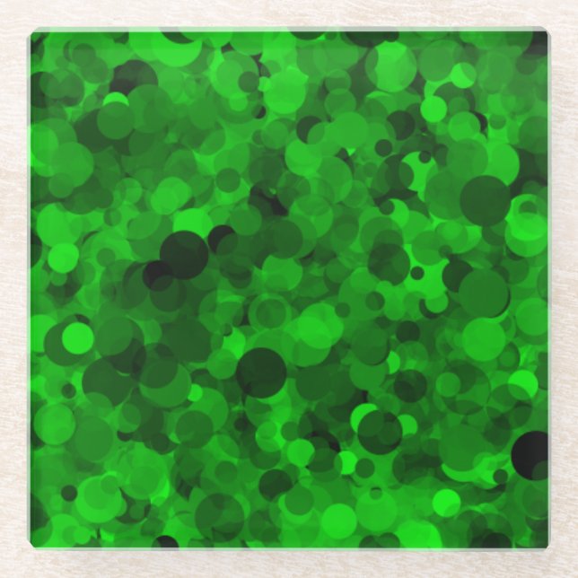 Green Dot Glass Untersetzer (Vorderseite)