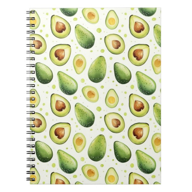 Green Dots Avocados   Notizblock (Vorderseite)