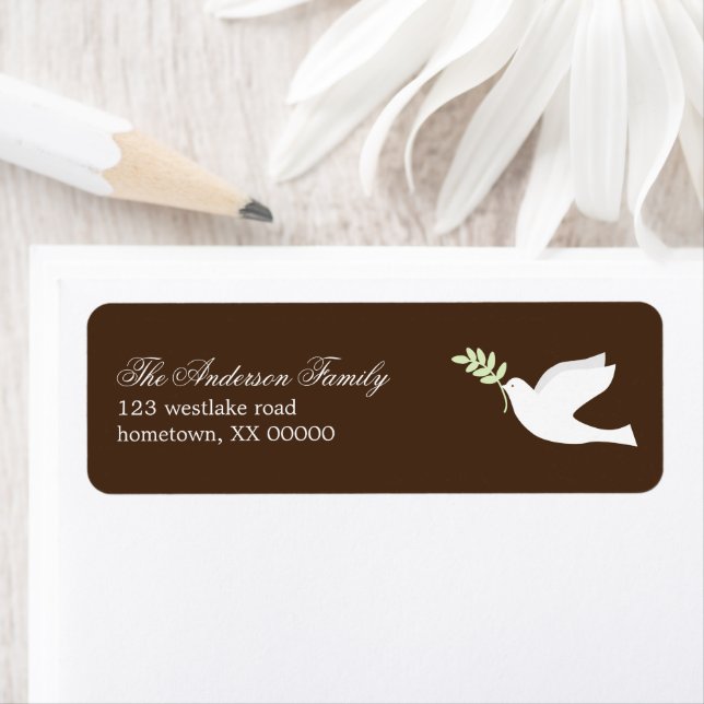 Green Dove Address Labels (Insitu)