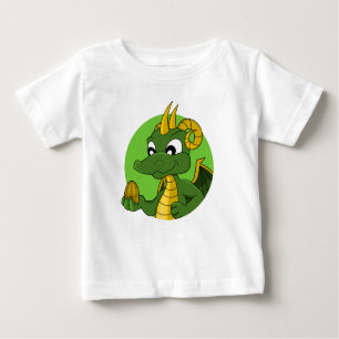 Green Dragon Cartoon Baby T - Shirt