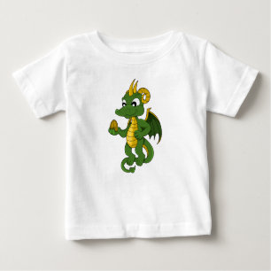 Green Dragon Cartoon Baby T - Shirt