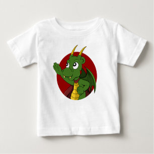 Green Dragon Cartoon Baby T - Shirt