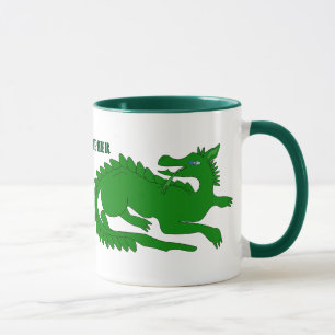Green Dragon Design Tasse