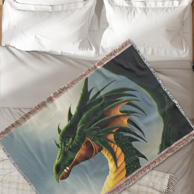 Green Dragon Fantasy Decke (Von Creator hochgeladen)