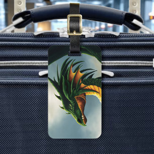 Green Dragon Fantasy Gepäckanhänger