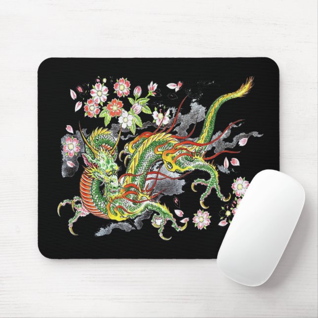 Green Dragon Mousepad III (Mit Mouse)