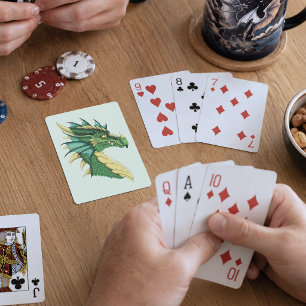 Green Dragon Profil Spielkarten