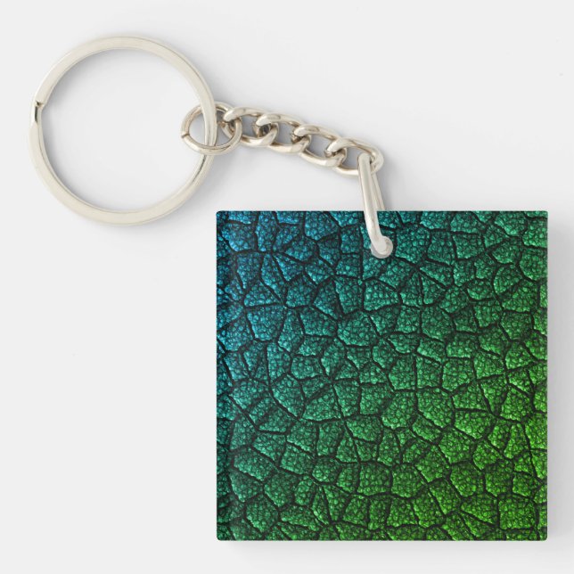 Green Dragon Scale Schlüsselanhänger (Vorderseite)
