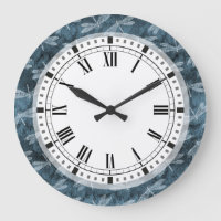 Green Dragonfly Art Nouveau Style Kitchenuhr