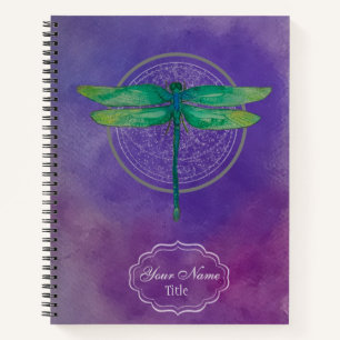 Green Dragonfly-Notebook Notizbuch