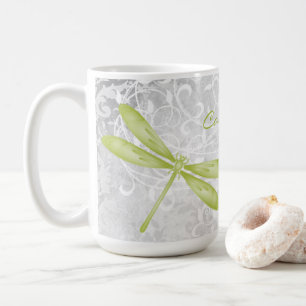 Green Dragonfly Personalisiert Coffee Tasse