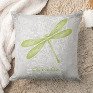 Green Dragonfly Personalisiertes Throw Kissen
