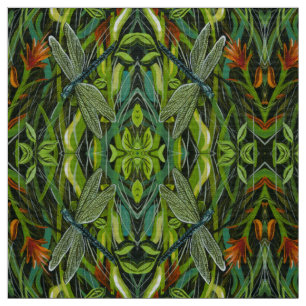 Green Dragonfly Stoff