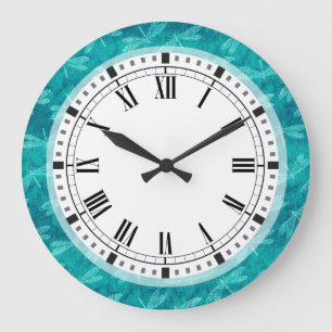 Green Dragonfly Tanz Große Wanduhr