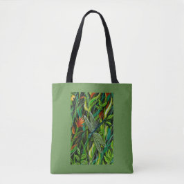 Green Dragonfly Tote Bag