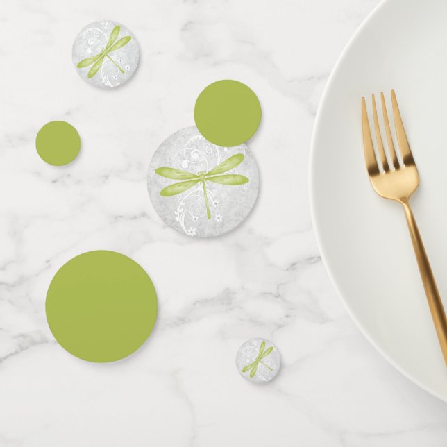 Green Dragonfly Wedding Table Confetti Konfetti (Gruppe)