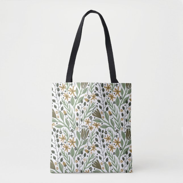 Green Dreamy Floral Pattern (Vorderseite)