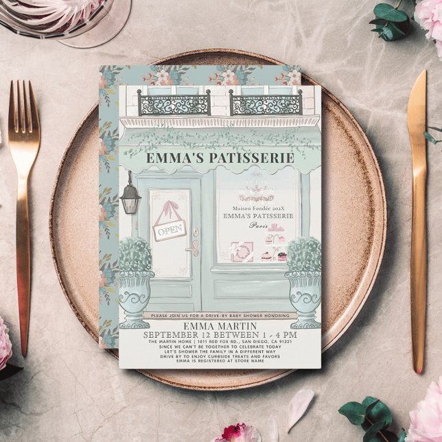 Green Drive by Baby Shower Einladung (Von Creator hochgeladen)