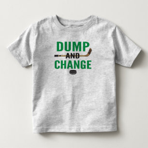 Green Dump and Change Hockey Kleinkind T-shirt