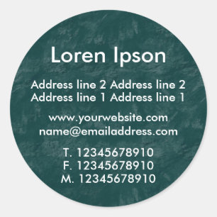 Green Earth 2 Business / Profil Runder Aufkleber