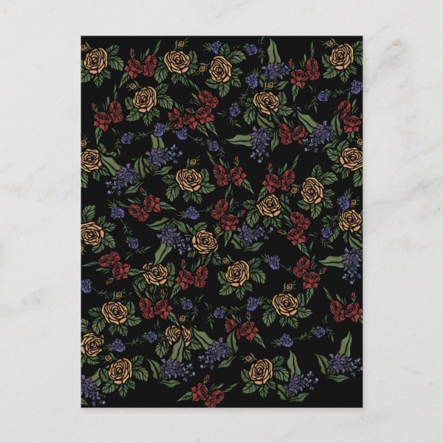 Green Earth Flowers Postkarte (Vorderseite)