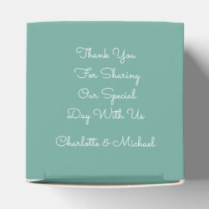 Green Editable Bridesmaid Favor Box Geschenkschachtel