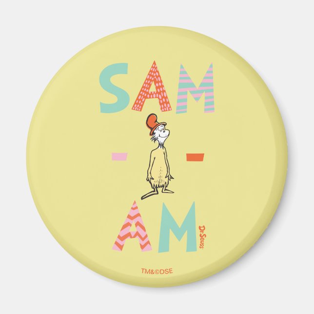 Green Eggs and Ham Sam-I-Am Magnet (Vorne)