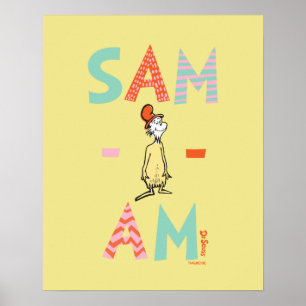Green Eggs and Ham Sam-I-Am Poster