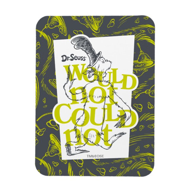 Green Eggs and Ham Would Not Could Magnet (Vertikal)