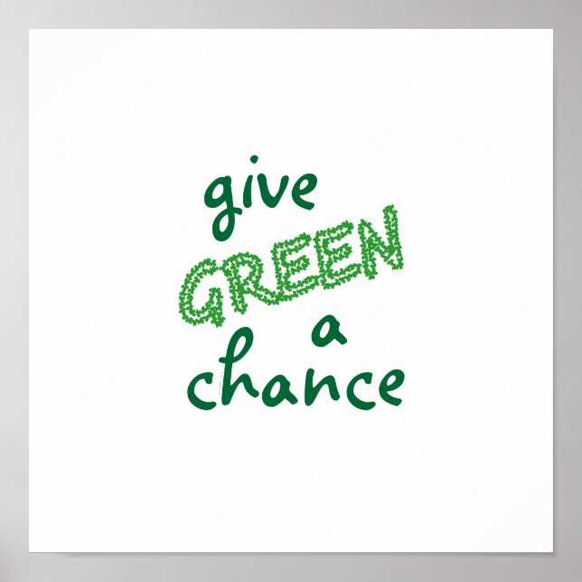 GREEN eine Chance geben Poster (Vorne)