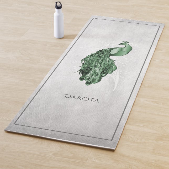 Green Elegante Peacock Yoga Mat Yogamatte (Beispiel)